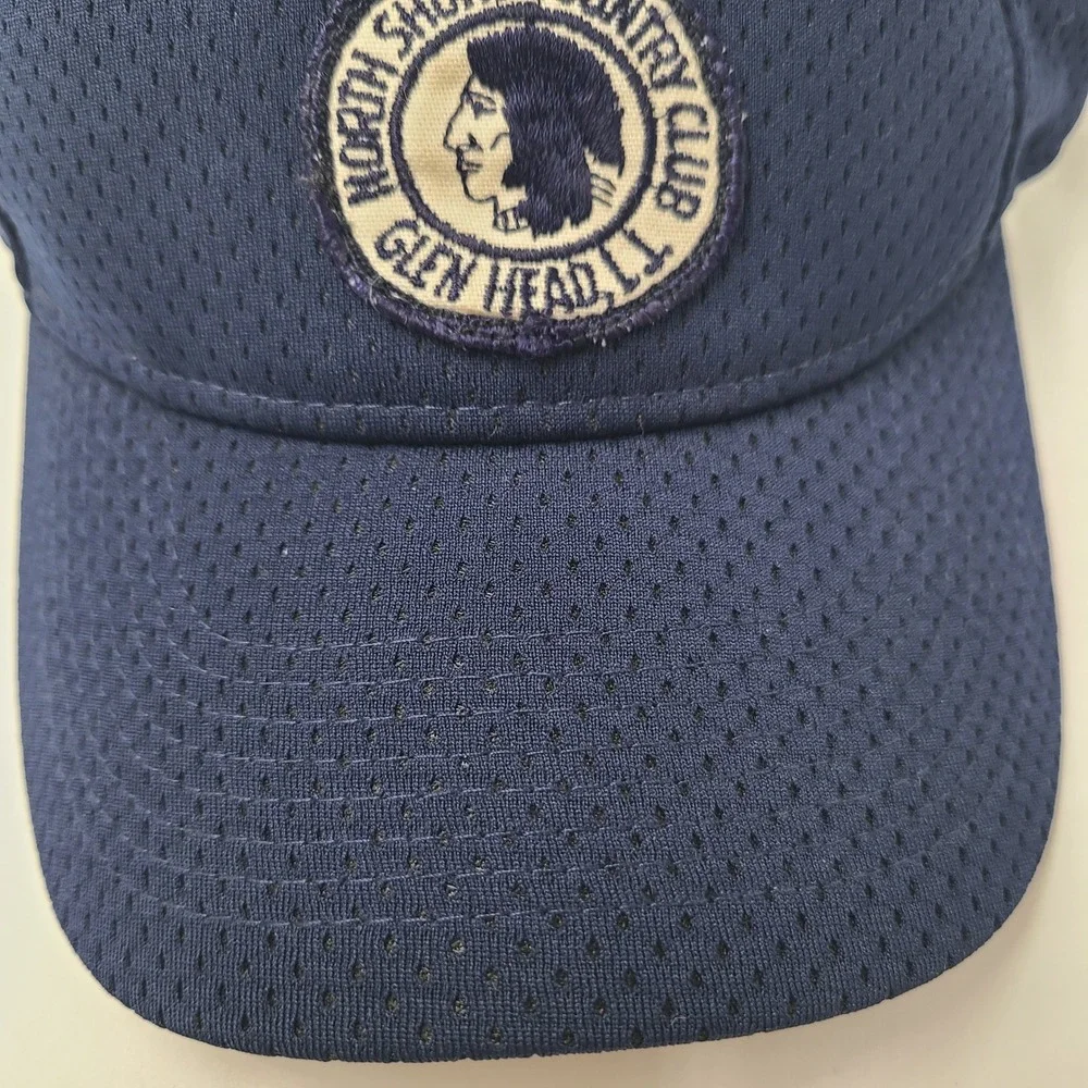 North Shore Country Club Visor Hat Adjustable Blue Golf Patch Logo Outdoors Men